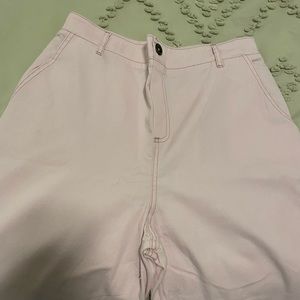 Pale pink cargo pants